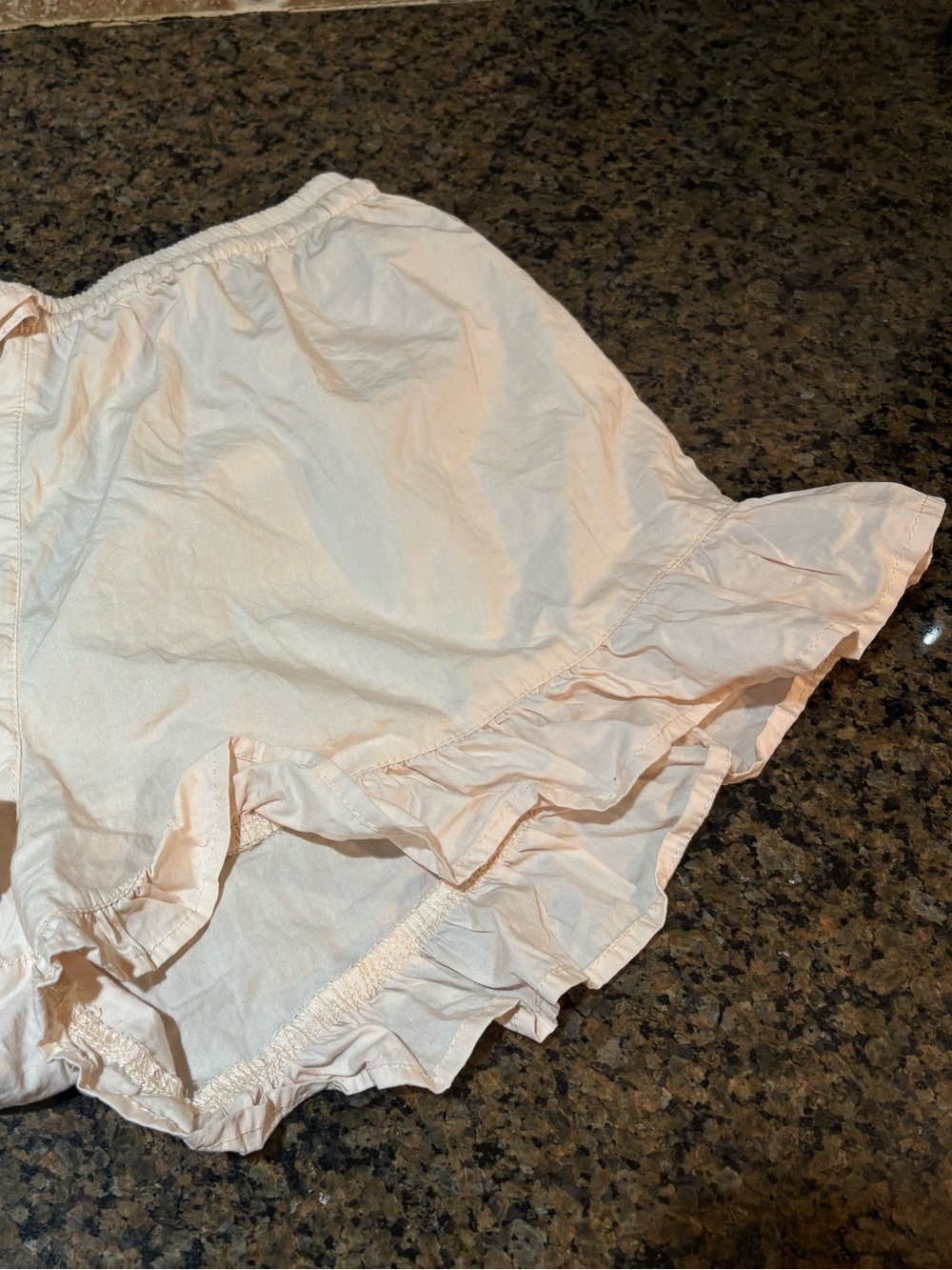 Pyama Light Pink Ruffle Hem Women’s Shorts